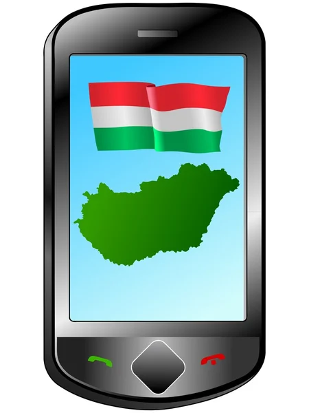 Spojitost s Maďarskem — Stockový vektor