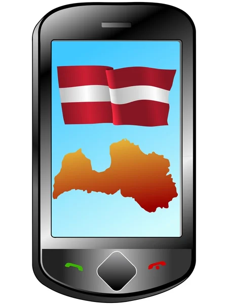 ラトビアでの接続 — ストックベクタ