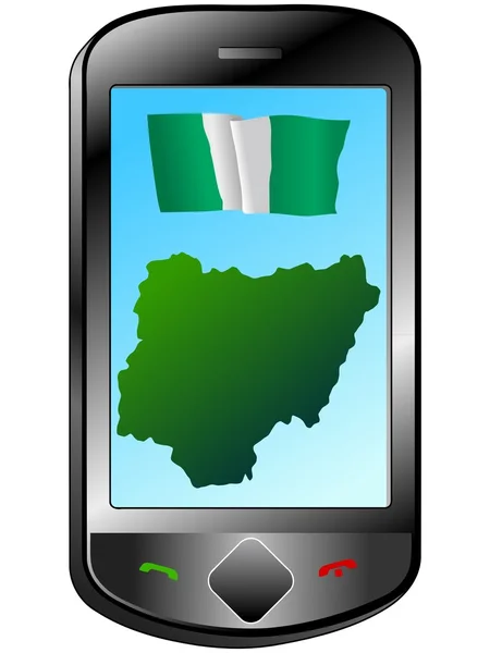 नाइजीरिया के साथ कनेक्शन — स्टॉक वेक्टर