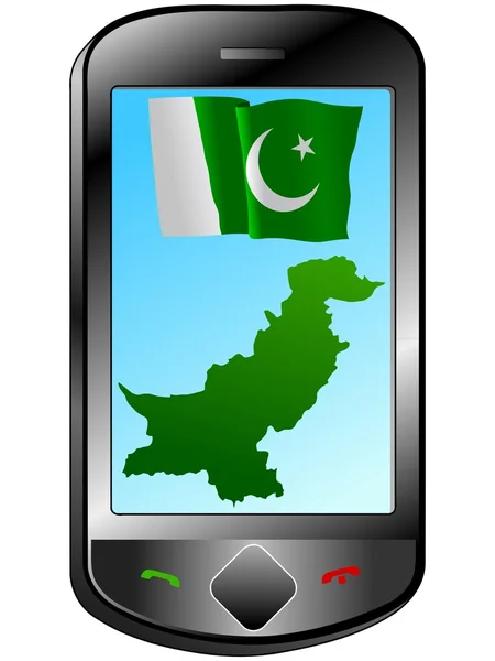 Verbindung zu Pakistan — Stockvektor
