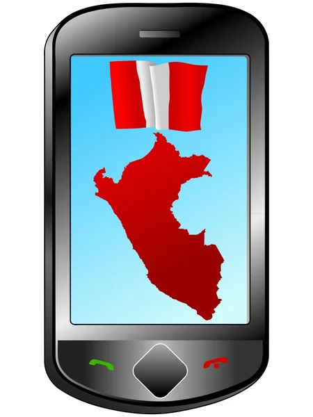 Connexion avec le Pérou — Image vectorielle