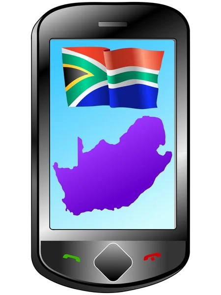 南アフリカとのつながり — ストックベクタ