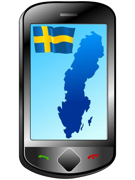 Verbindung mit Schweden — Stockvektor