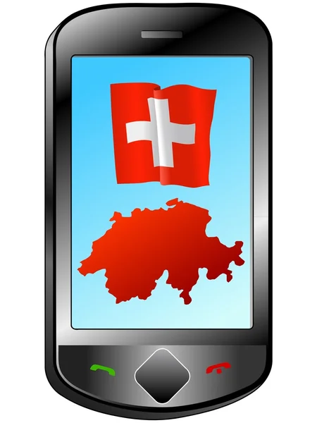 Connection with Switzerland — Stock Vector