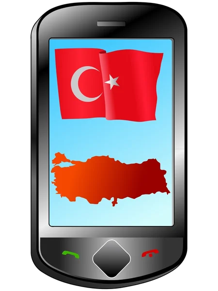Verbinding met Turkije — Stockvector