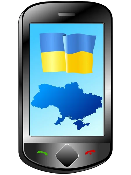 Spojení s Ukrajinou — Stockový vektor