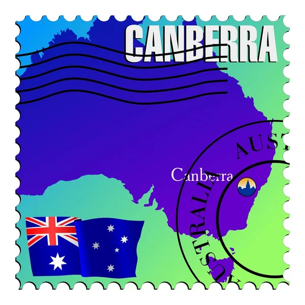 Canberra - Avustralya'nın başkenti — Stok Vektör