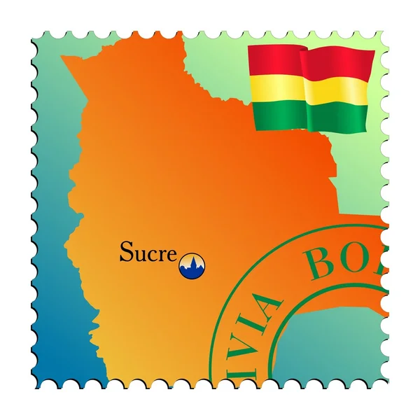 Sucre - Hauptstadt von Bolivien — Stockvektor