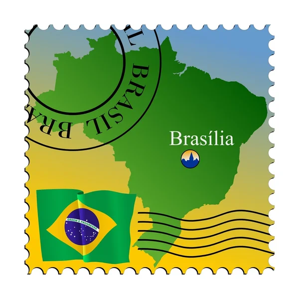 Brasília - capital de Brasil — Vector de stock