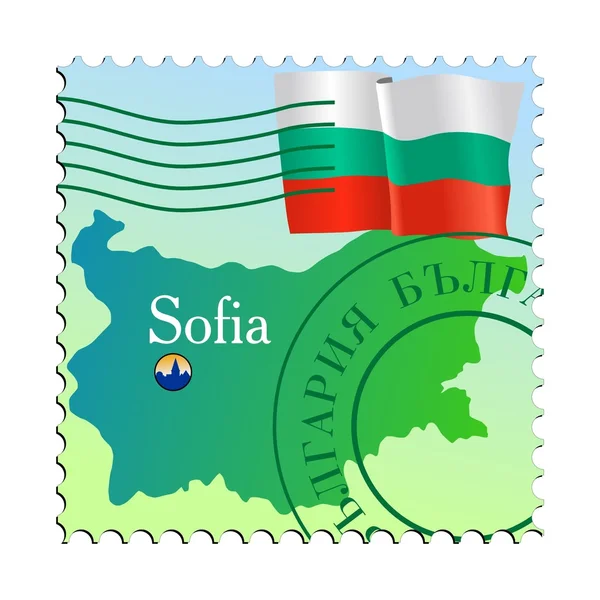 ソフィア - ブルガリアの首都 — ストックベクタ