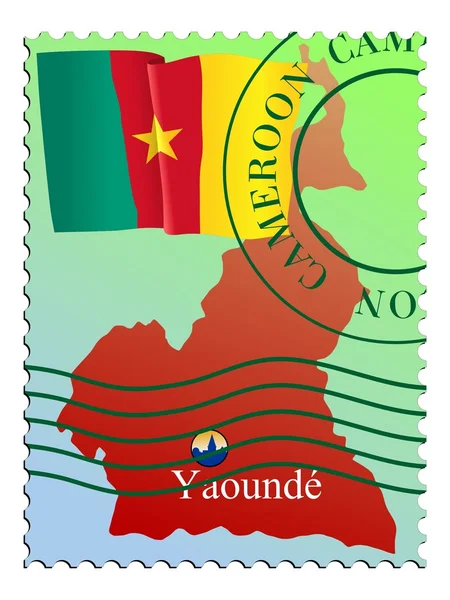 Yaoundé - capitale del Camerun — Vettoriale Stock