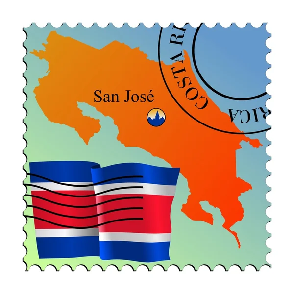 San José - capitale du Costa Rica — Image vectorielle