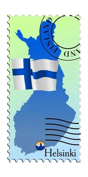 Helsinki - stolica Finlandii — Wektor stockowy