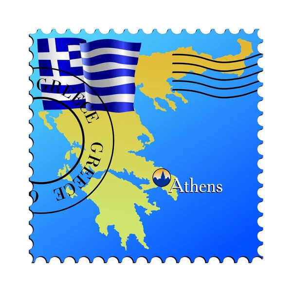 Atenas - capital da Grécia — Vetor de Stock