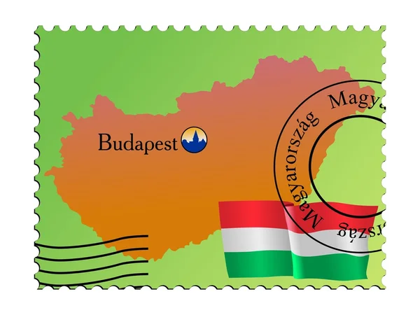 Βουδαπέστη - η πρωτεύουσα της Ουγγαρίας — Διανυσματικό Αρχείο