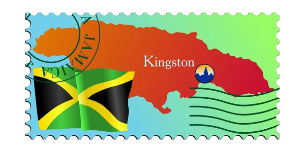 Kingston - hauptstadt von jamaica — Stockvektor