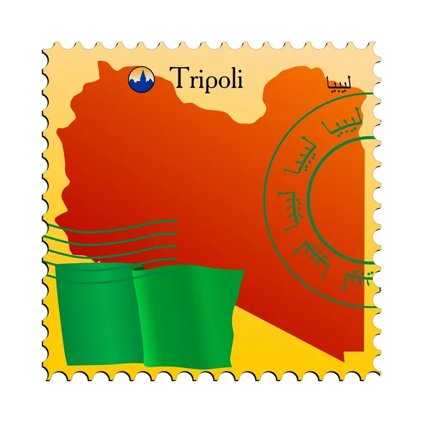 リビアの首都トリポリ- — ストックベクタ