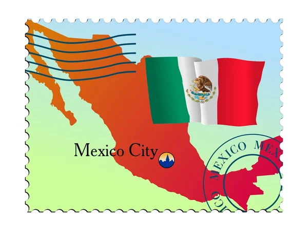 Mexico city - Meksika'nın başkenti — Stok Vektör