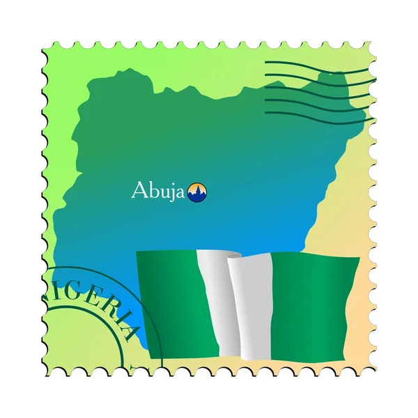 Abuja - capitale du Nigeria — Image vectorielle