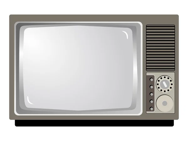 古いテレビセット — ストックベクタ