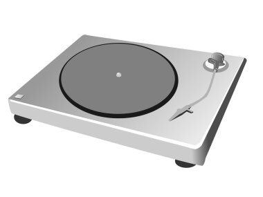 Turntable player clipart