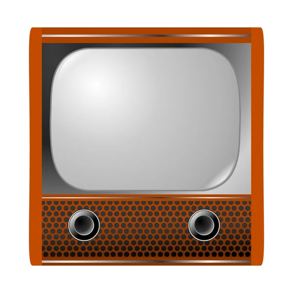 Vintage television — Stock Vector