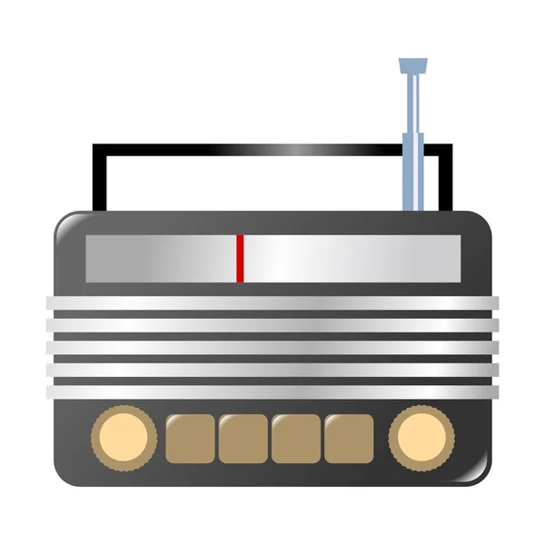 Старий радіо — стоковий вектор