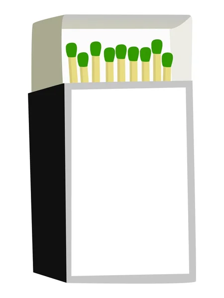 Boîte d'allumettes avec allumettes — Image vectorielle