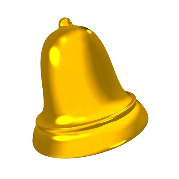 Campana de oro 3D —  Fotos de Stock