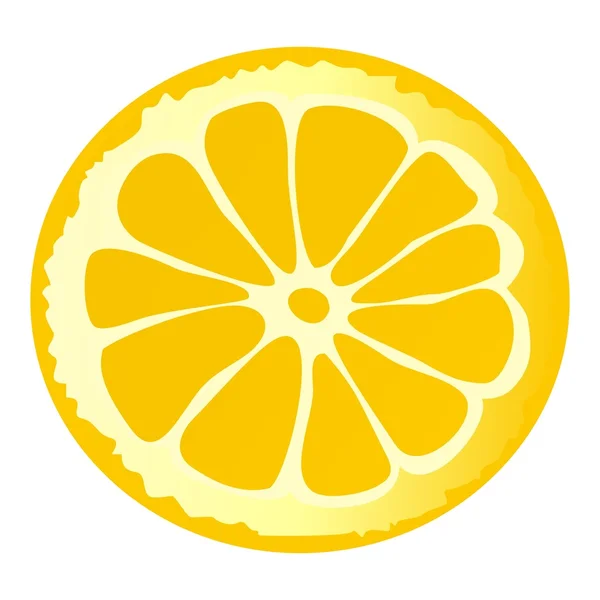 Лимона скибочка — стоковий вектор
