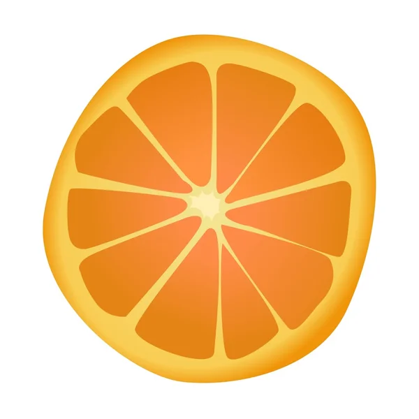Narancs szelet — Stock Vector