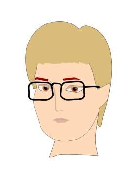 Guy with glasses clipart