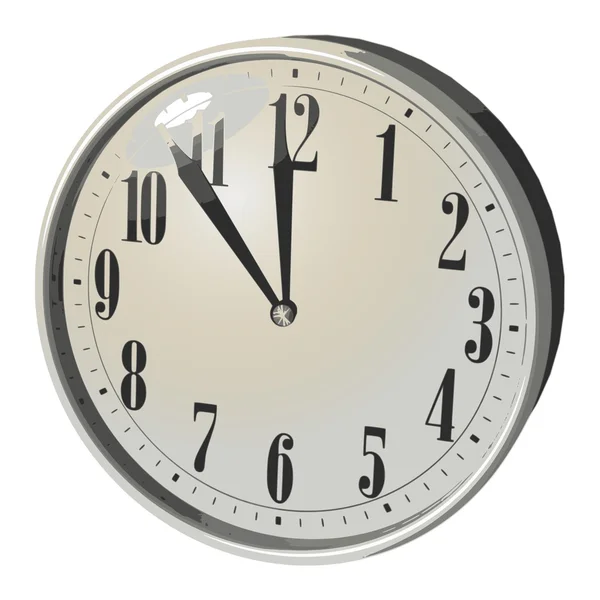 Reloj de oficina retro — Vector de stock