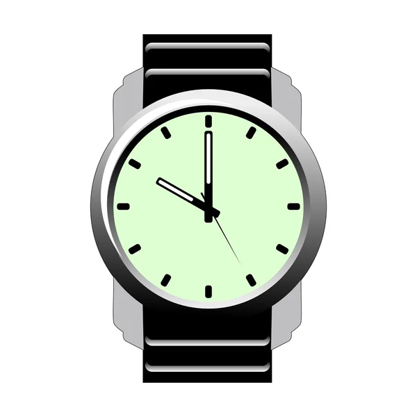 Ilustración Vectorial Coloreada Del Reloj Pulsera — Vector de stock