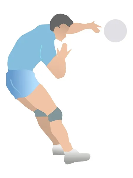 Volley-ball sportif — Image vectorielle