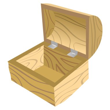 Wooden chest clipart