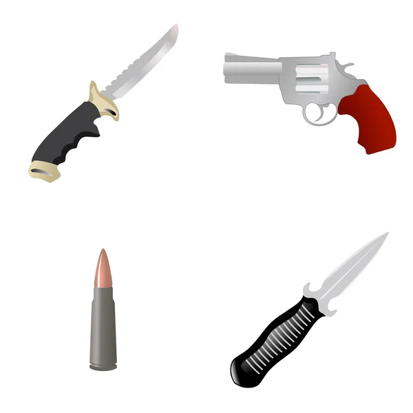 Set of the weapon — Stock Vector