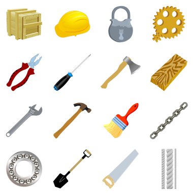 Set of tools clipart