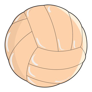 voleybol topu. vektör