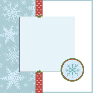 Blank template for greetings card clipart