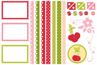 Scrapbook elements. Decors clipart