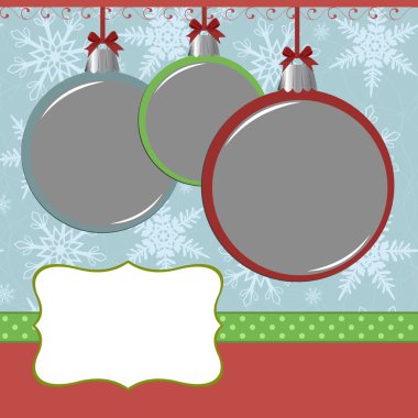 Xmas photo frame clipart