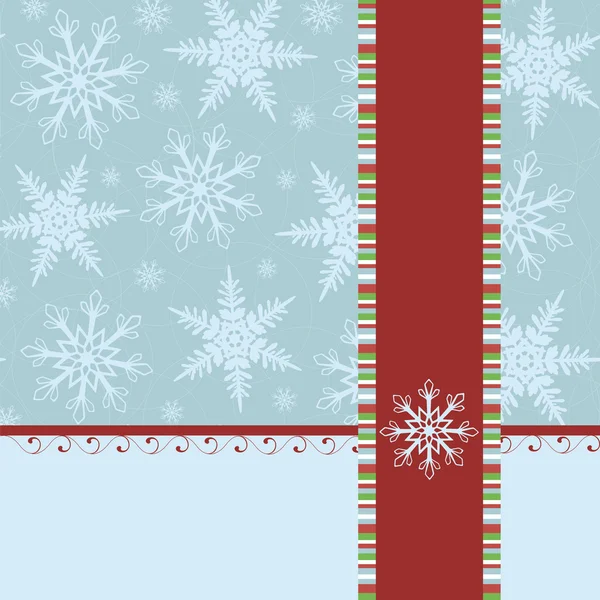 Plantilla en blanco para la tarjeta de felicitación de Navidad — Vector de stock