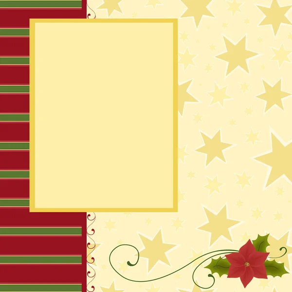 Pusty szablon kartki świąteczne pozdrowienia — Wektor stockowy