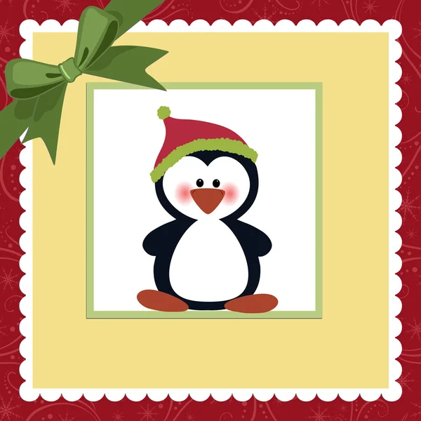 Κενό πρότυπο για Χριστούγεννα ευχητήρια κάρτα — Διανυσματικό Αρχείο