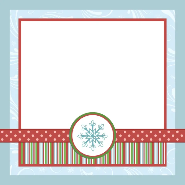 Modelo em branco para cartão de felicitações de Natal —  Vetores de Stock