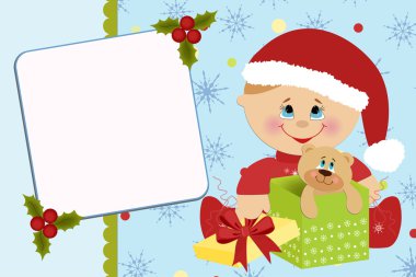 Blank template for greetings card clipart