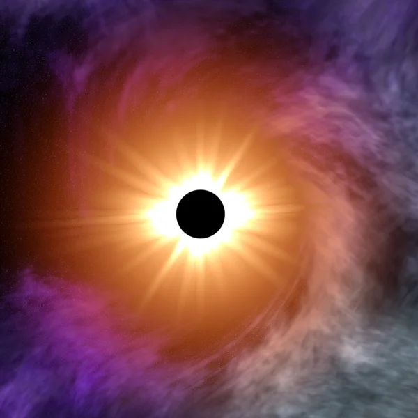 Eclipse de sol abstracto — Foto de Stock