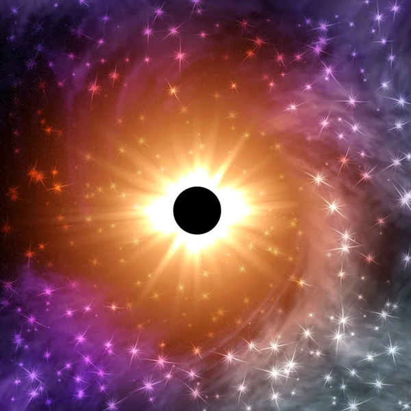抽象的な太陽のエクリプス — ストック写真