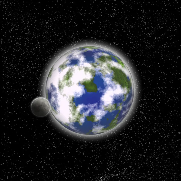 Абстрактна Земля Місяць — стокове фото